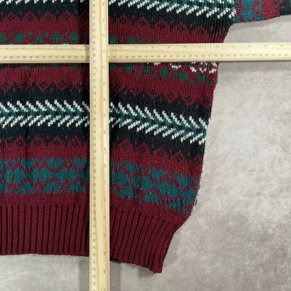 80’s Windridge Multicolor Multipatterned Acrylic Cozy Knit Sweater